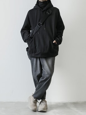 「CRAMSHELL（クラムシェル）のアイテム」を使った、AT_MMさん（メンズ・173cm）の秋コーディネート