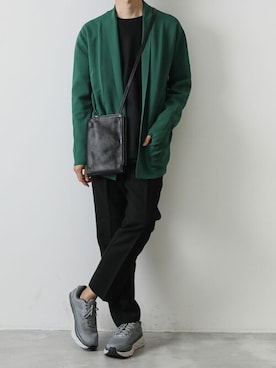 「アイテム（クラッチバッグ）」を使った、AT_MMさん（メンズ・173cm）の秋コーディネート