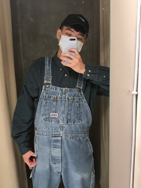 「BIG SMITH（ビッグスミス）のアイテム（オールインワン・サロペット）」を使った、Cooper さん（メンズ・173cm）の夏コーディネート