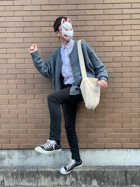 「classicalelf（クラシカルエルフ）のアイテム（ニット/セーター）」を使った、shunさん（メンズ・180cm）の冬コーディネート