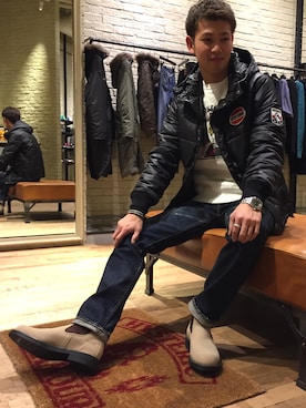 石橋大輔さん（メンズ・174cm）の冬コーディネート