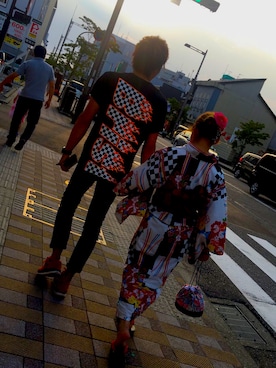 「COMME des GARCONS（コムデギャルソン）のアイテム（財布）」を使った、ReOさん（メンズ・177cm）の秋コーディネート