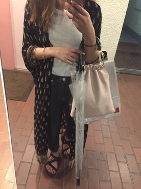 「ZARA BASIC（ザラベーシック）のアイテム（その他トップス、その他）」を使った、yさん（レディース）の夏コーディネート