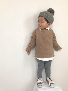 RUI＊SANAさん（キッズ・90cm）の冬コーディネート