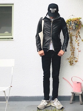 「THE TWELVE（ザ・トゥエルヴ）のアイテム」を使った、nagi2さん（メンズ・176cm）の冬コーディネート