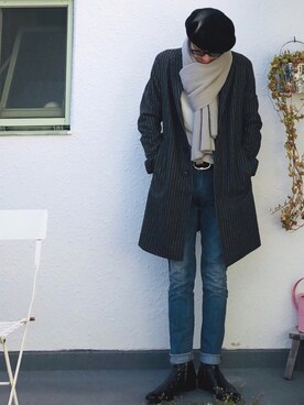 「DESIGNWORKS（デザインワークス）のアイテム（シューズ）」を使った、nagi2さん（メンズ・176cm）の冬コーディネート