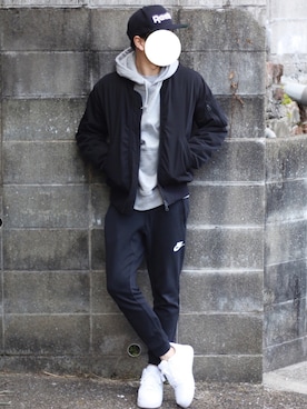 「CASPER JOHN AIVER（キャスパージョンアイバー）のアイテム（モッズコート）」を使った、しんごさん（メンズ・175cm）の冬コーディネート