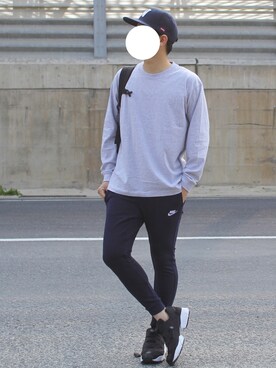 人気の日本の髪型 上ナイキ パンツ メンズ コーデ