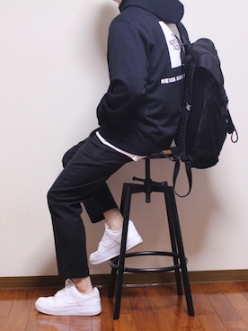 「ノースフェイス」｜しんごさん（メンズ・175cm）の春コーディネート