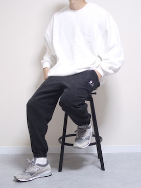 「HOOK（フック）のアイテム（パンツ）」を使った、しんごさん（メンズ・175cm）の秋コーディネート