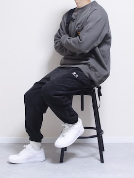 「HOOK（フック）のアイテム（パンツ）」を使った、しんごさん（メンズ・175cm）の秋コーディネート