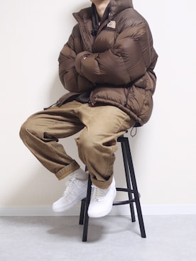 「ヌプシジャケット」｜しんごさん（メンズ・175cm）の冬コーディネート