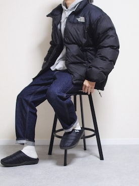 「ヌプシジャケット」｜しんごさん（メンズ・175cm）の冬コーディネート