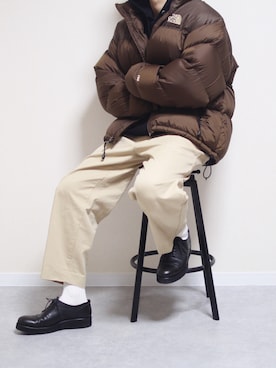 「PADRONE（パドローネ）のアイテム（その他シューズ）」を使った、しんごさん（メンズ・175cm）の冬コーディネート