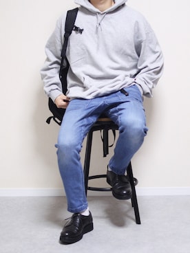 「PADRONE（パドローネ）のアイテム（その他シューズ）」を使った、しんごさん（メンズ・175cm）の冬コーディネート