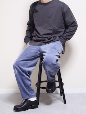 「PADRONE（パドローネ）のアイテム（その他シューズ）」を使った、しんごさん（メンズ・175cm）の冬コーディネート