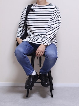 「PADRONE（パドローネ）のアイテム（その他シューズ）」を使った、しんごさん（メンズ・175cm）の春コーディネート