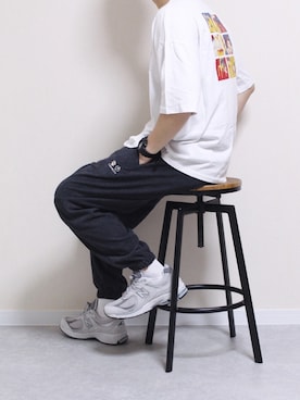 「HOOK（フック）のアイテム（パンツ）」を使った、しんごさん（メンズ・175cm）の夏コーディネート