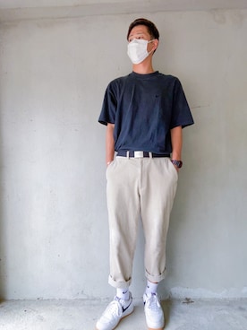 「大学生コーデ」｜「アイテム（アナログ腕時計）」を使った、Hikaruさん（メンズ・175cm）の夏コーディネート