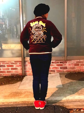 Schott ショット の Schott ショット Souvenir Jacket Snake Schott スーベニア ジャケット スネーク ショット ブルゾン Wear