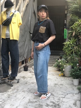 「schott（ショット）のアイテム（シューズ）」を使った、Natsuki.Cさん（レディース・165cm）の夏コーディネート