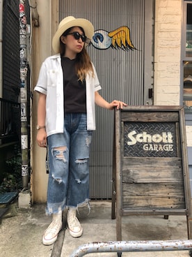 Natsuki.Cさん（レディース・165cm）の夏コーディネート