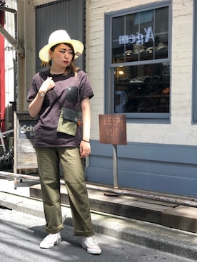 「irregular（イレギュラー）のアイテム」を使った、Natsuki.Cさん（レディース・165cm）の夏コーディネート