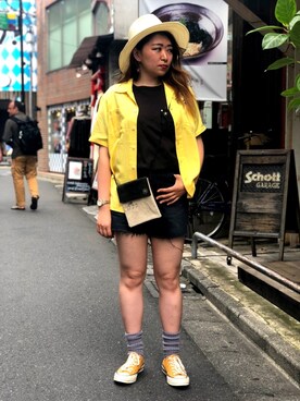 「irregular（イレギュラー）のアイテム」を使った、Natsuki.Cさん（レディース・165cm）の夏コーディネート