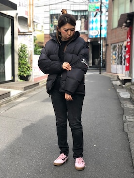 「schott(ショット)のアイテム(ダウンジャケット/コート)」を使った、Natsuki.Cさん(レディース・165cm)の秋コーディネート