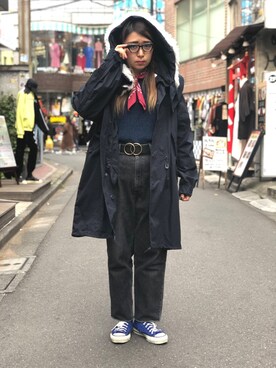 「アイラブCONVERSE」｜Natsuki.Cさん（レディース・165cm）の秋コーディネート