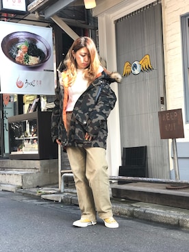 「アイラブCONVERSE」｜「アイテム（ダウンジャケット/コート）」を使った、Natsuki.Cさん（レディース・165cm）の冬コーディネート