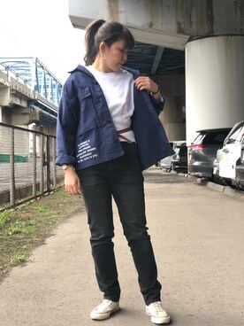 「Hのアイテム」を使った、Natsuki.Cさん（レディース・165cm）の春コーディネート