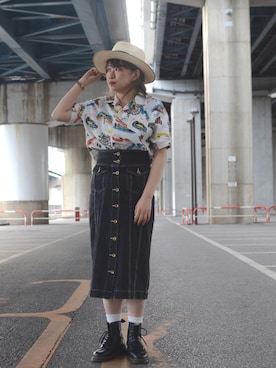 「STETSON（ステットソン）のアイテム」を使った、Natsuki.Cさん（レディース・165cm）の春コーディネート