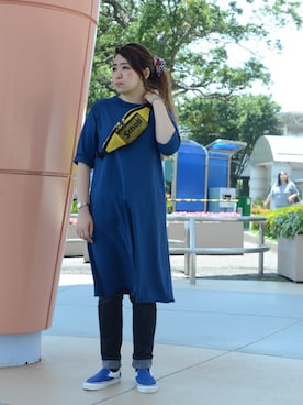 「SCHOTT」｜「アイテム（ワンピース/ドレス）」を使った、Natsuki.Cさん（レディース・165cm）の夏コーディネート