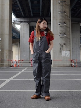 「SCHOTT」｜「アイテム（オールインワン・サロペット）」を使った、Natsuki.Cさん（レディース・165cm）の夏コーディネート