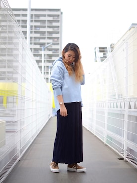 「Uncut Bound（アンカットバウンド）のアイテム」を使った、Natsuki.Cさん（レディース・165cm）の夏コーディネート