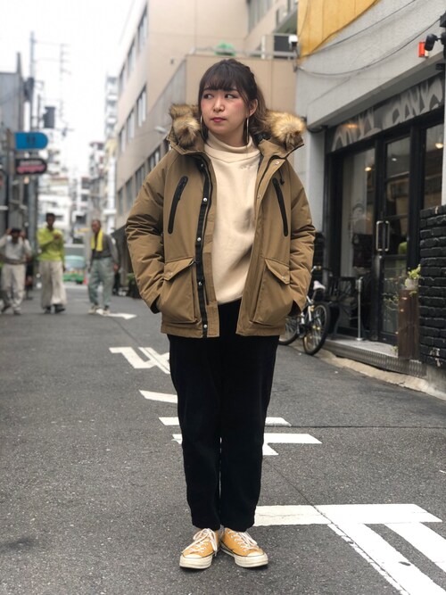 shop staff Natsuki.C│schott Down Jacket / Coat Looks - WEAR