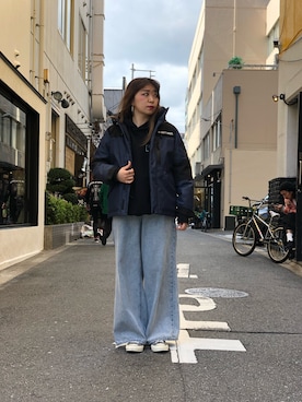 「schott(ショット)のアイテム(ダウンジャケット/コート)」を使った、Natsuki.Cさん(レディース・165cm)の秋コーディネート