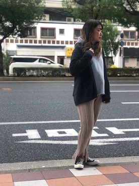 「Uncut Bound（アンカットバウンド）のアイテム」を使った、Natsuki.Cさん（レディース・165cm）の秋コーディネート