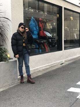 「schott(ショット)のアイテム(ダウンジャケット/コート)」を使った、Natsuki.Cさん(レディース・165cm)の冬コーディネート