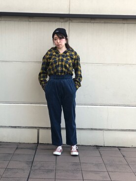 「schott（ショット）のアイテム（帽子）」を使った、Natsuki.Cさん（レディース・165cm）の冬コーディネート