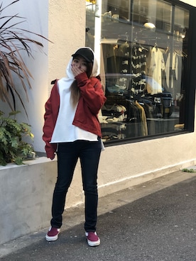 「Uncut Bound（アンカットバウンド）のアイテム」を使った、Natsuki.Cさん（レディース・165cm）の春コーディネート