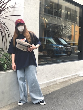 「schott（ショット）のアイテム（バッグ）」を使った、Natsuki.Cさん（レディース・165cm）の春コーディネート