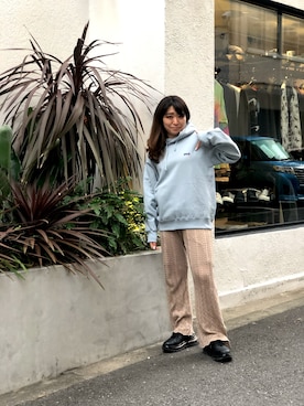 「schott（ショット）のアイテム（トップス）」を使った、Natsuki.Cさん（レディース・165cm）の秋コーディネート