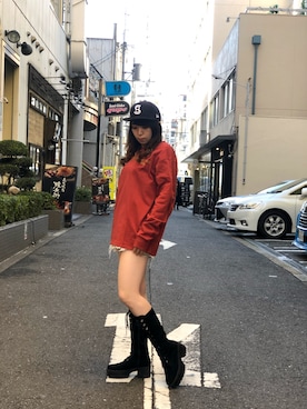「カラーをプラス！冬から取り入れる、春色の装い」｜Natsuki.Cさん（レディース・165cm）の冬コーディネート