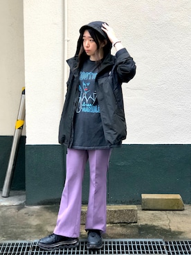 「SCHOTT」｜「アイテム（マウンテンパーカー）」を使った、Natsuki.Cさん（レディース・165cm）の夏コーディネート