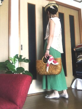 「marble（マーブル）のアイテム」を使った、moon,さん（レディース・164cm）の夏コーディネート