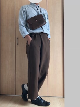 「seesaw（シーソー）のアイテム」を使った、たったったろうさん（メンズ・174cm）の秋コーディネート