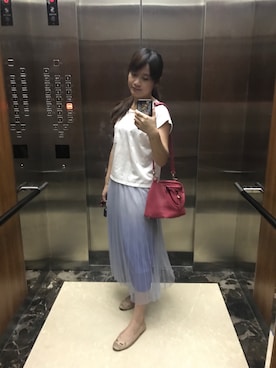 「Meli Melo（メリメロ）のアイテム」を使った、Shan さん（レディース・157cm）の夏コーディネート