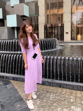 「JUSGLITTY（ジャスグリッティー）のアイテム（ワンピース/ドレス）」を使った、Shan さん（レディース・157cm）の夏コーディネート